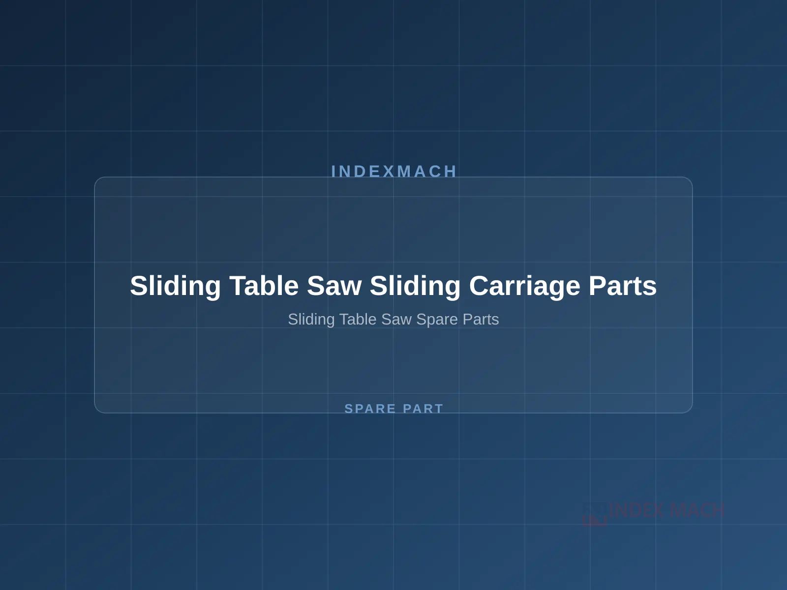 Sliding Table Saw Mechanical Components