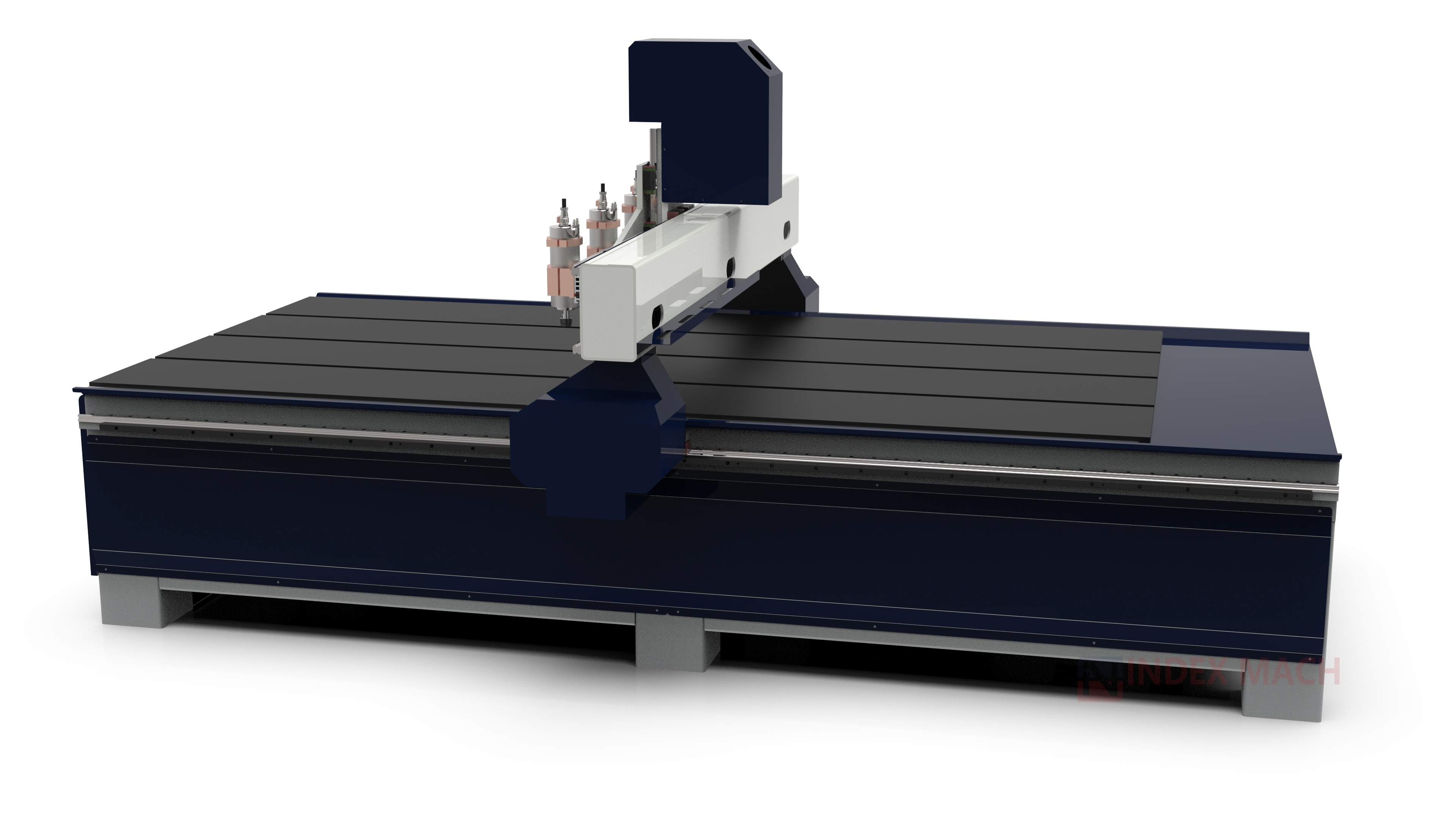 IMCR-MS1325 1325 multi-spindle CNC router (1300×2500 mm / 4×8 ft) — rear view
