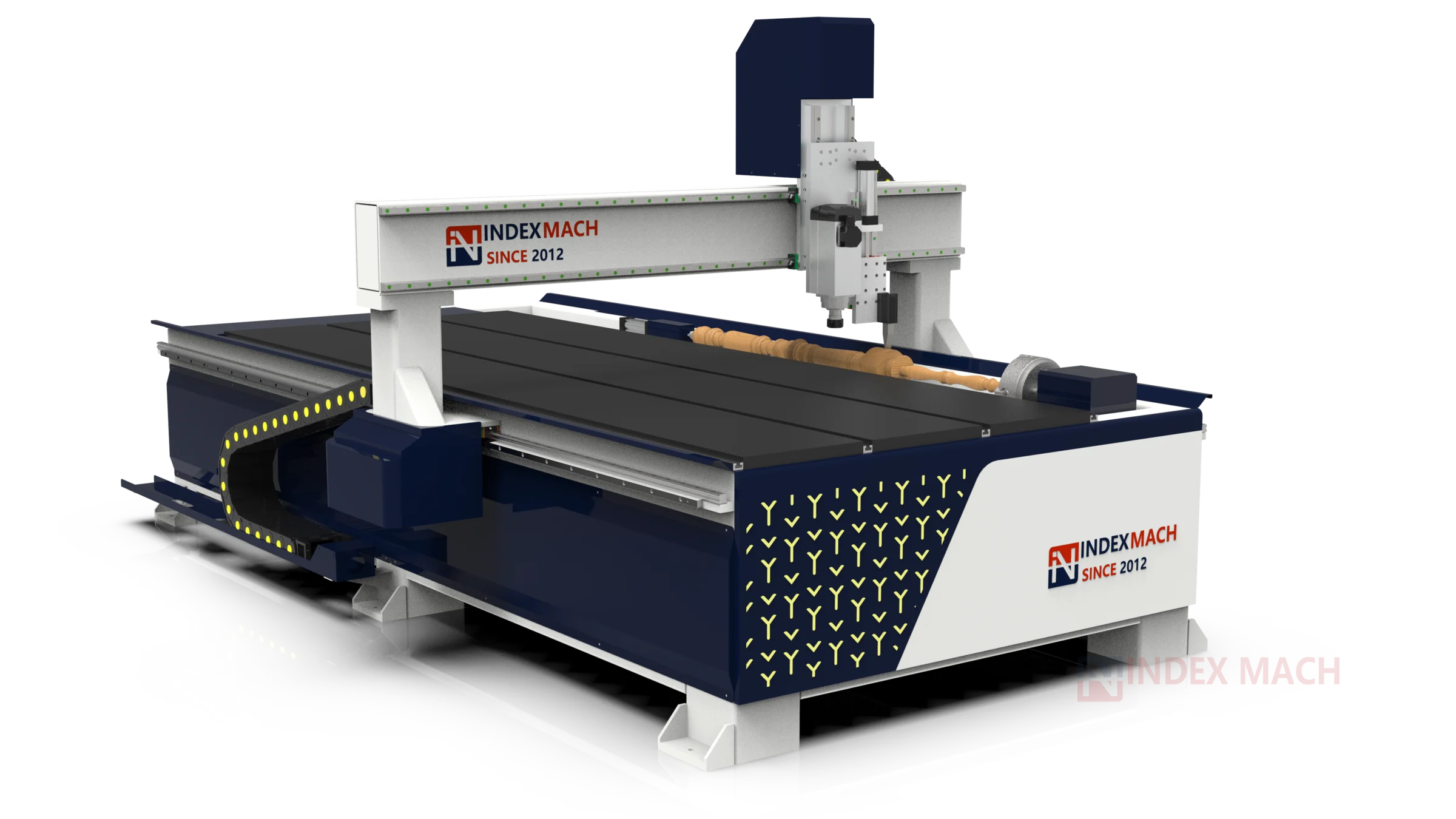 CNC Router-Lathe Combo IMCR-WL1325 — left side view