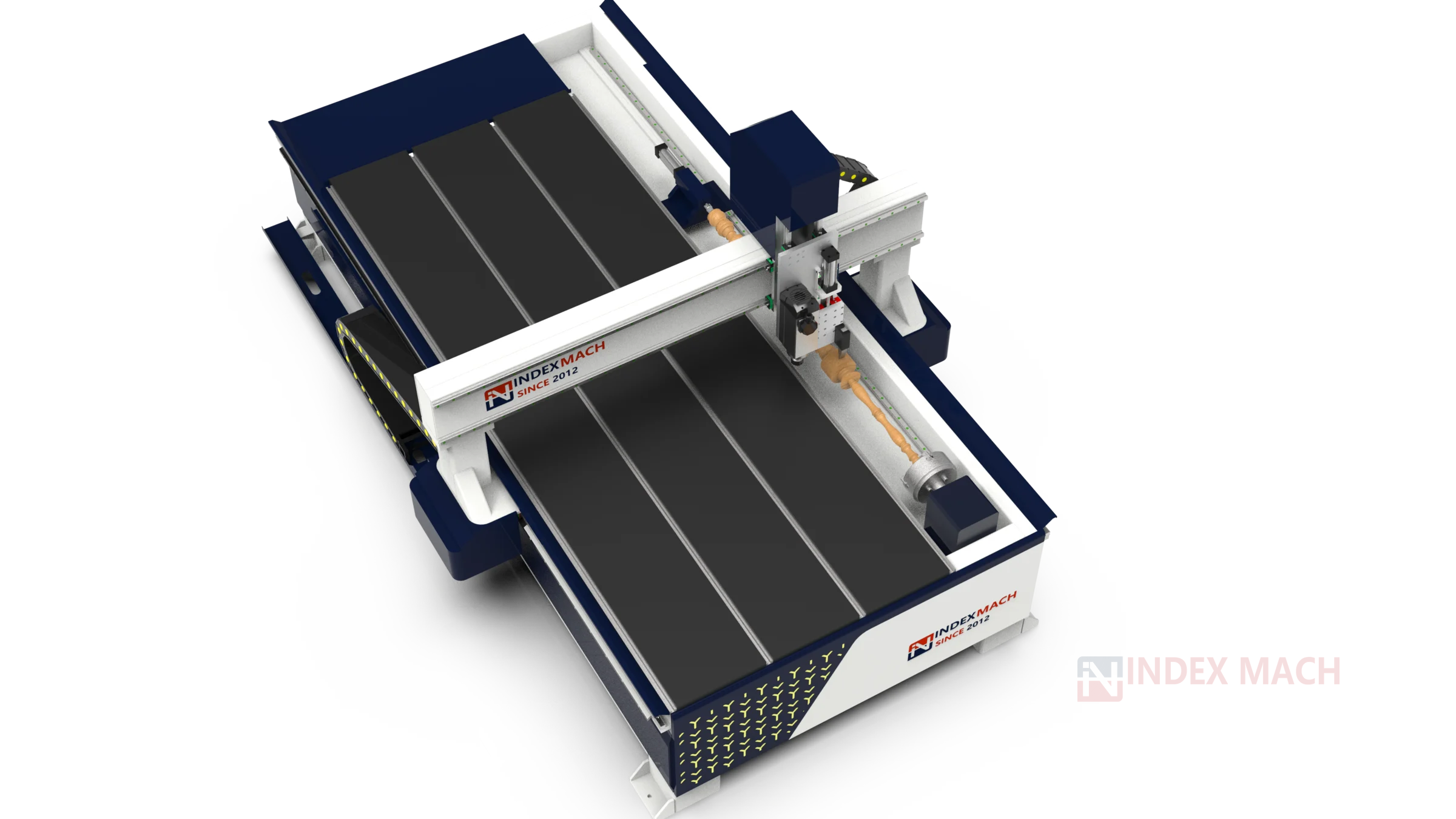 CNC Router-Lathe Combo IMCR-WL1325 — top view