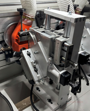 Automatic Edge Banding Machine IMEB-A-T7 — Rough Trim station close-up