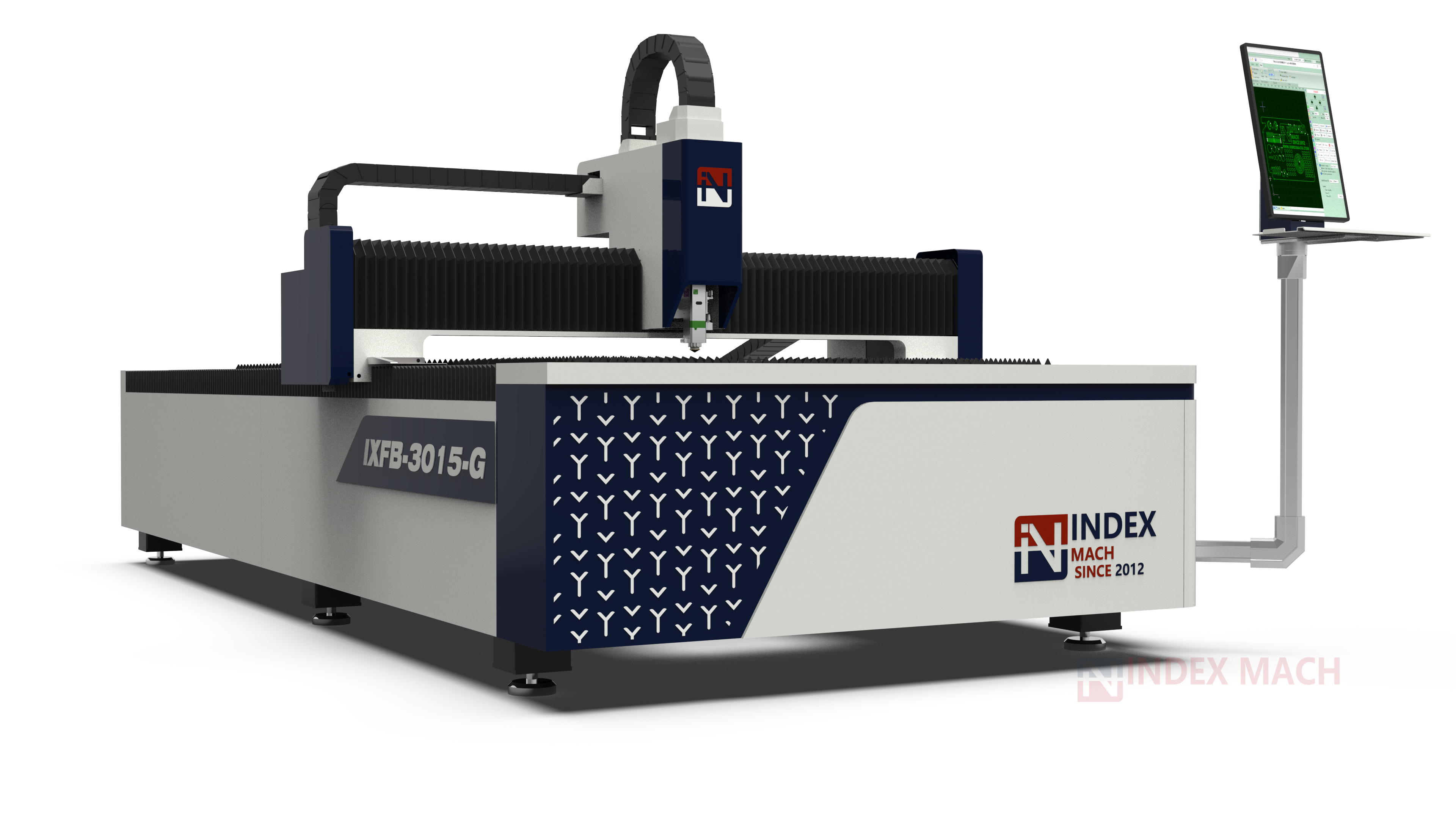 Sheet Metal Fiber Laser Cutting Machine — left view