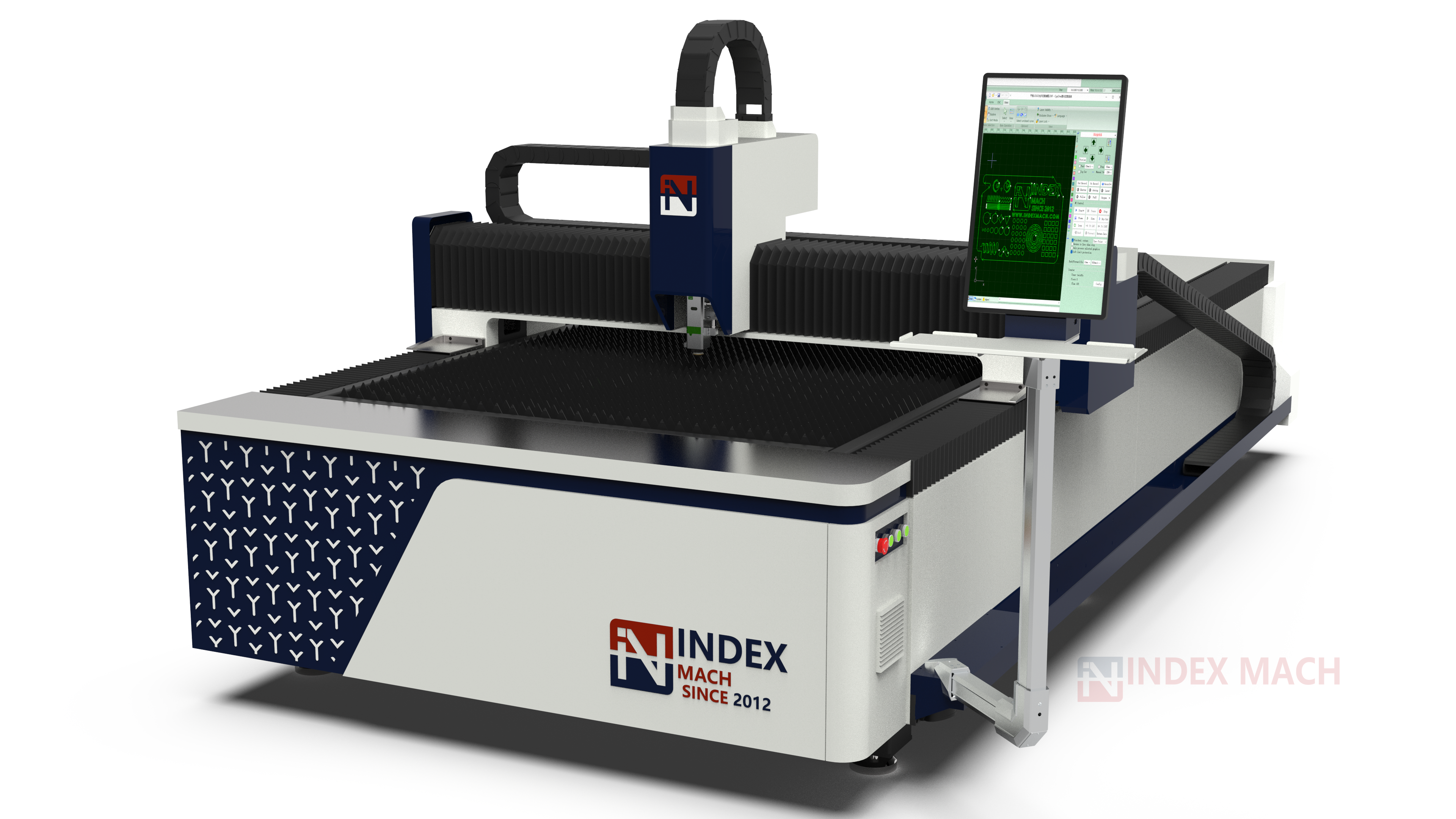 Sheet Metal Fiber Laser Cutting Machine — right view